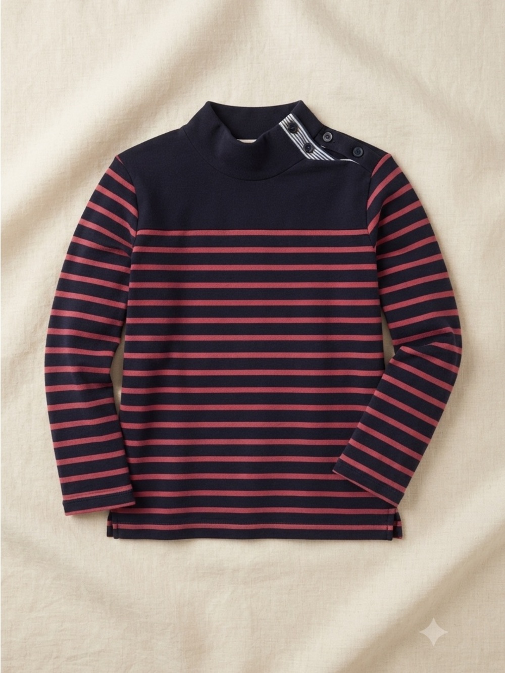 J. Crew Long Sleeve Shirt - Navy and Red Stripes